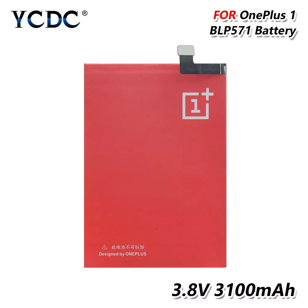 

2023New New 3100mAh One Plus One BLP571 Phone Battery For OnePlus 1 1+ A0001 Cell Mobile Phone Replacement Battery BLP 571
