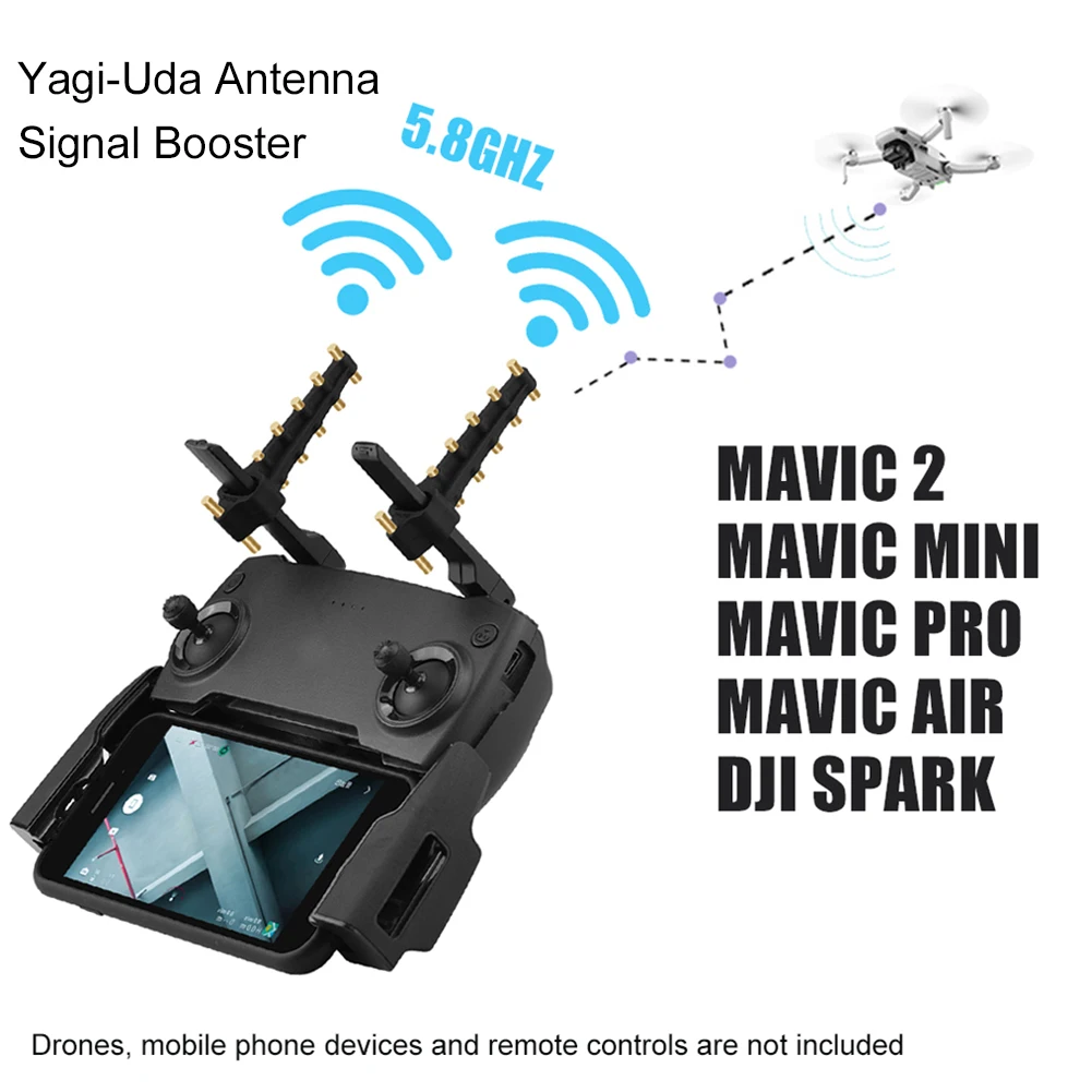 1 пара усилителей Yagi-Uda антенна Легкая установка Plug And Play усилитель сигнала дрона