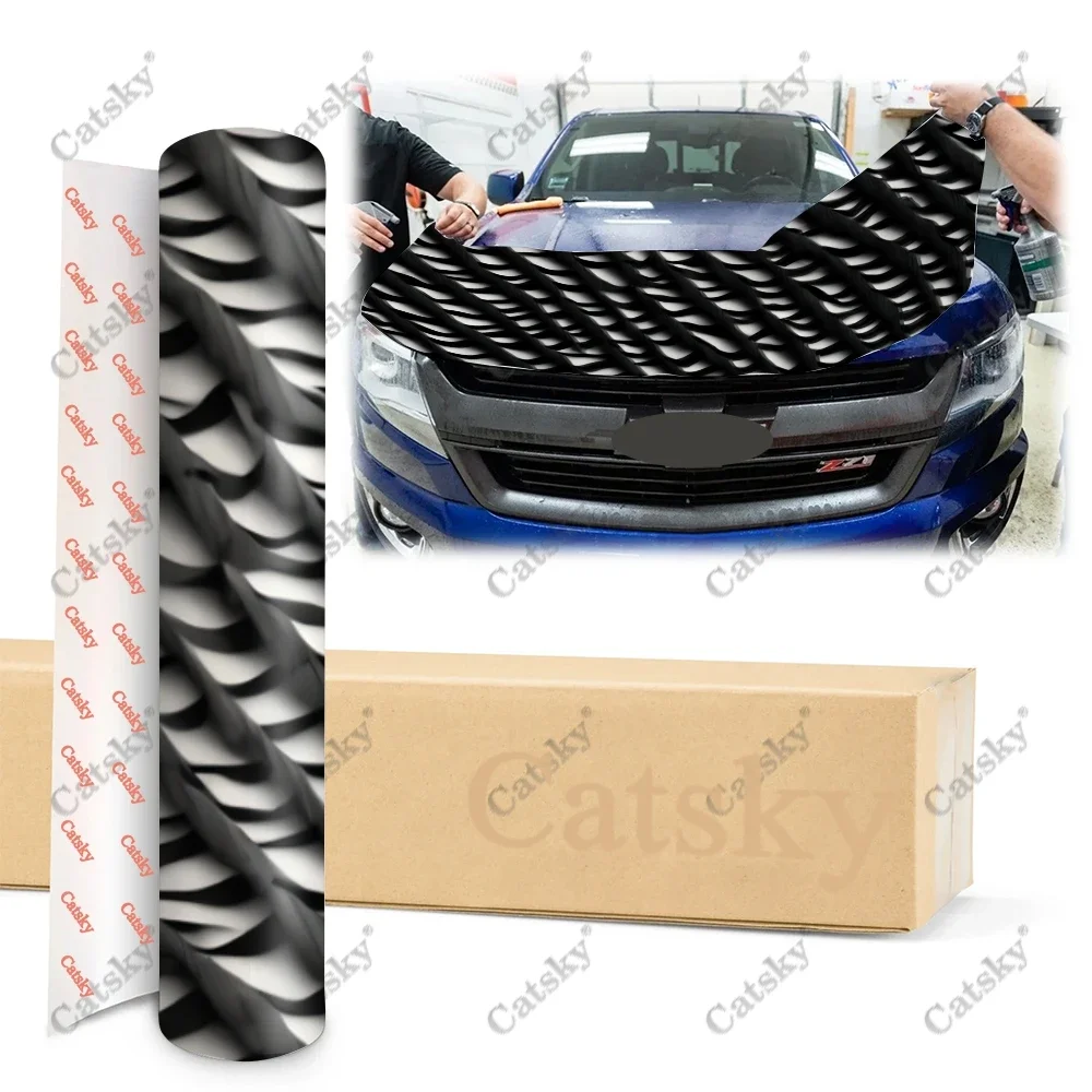 Стальная пластина металлический нержавеющий узор наклейка на капот автомобиля