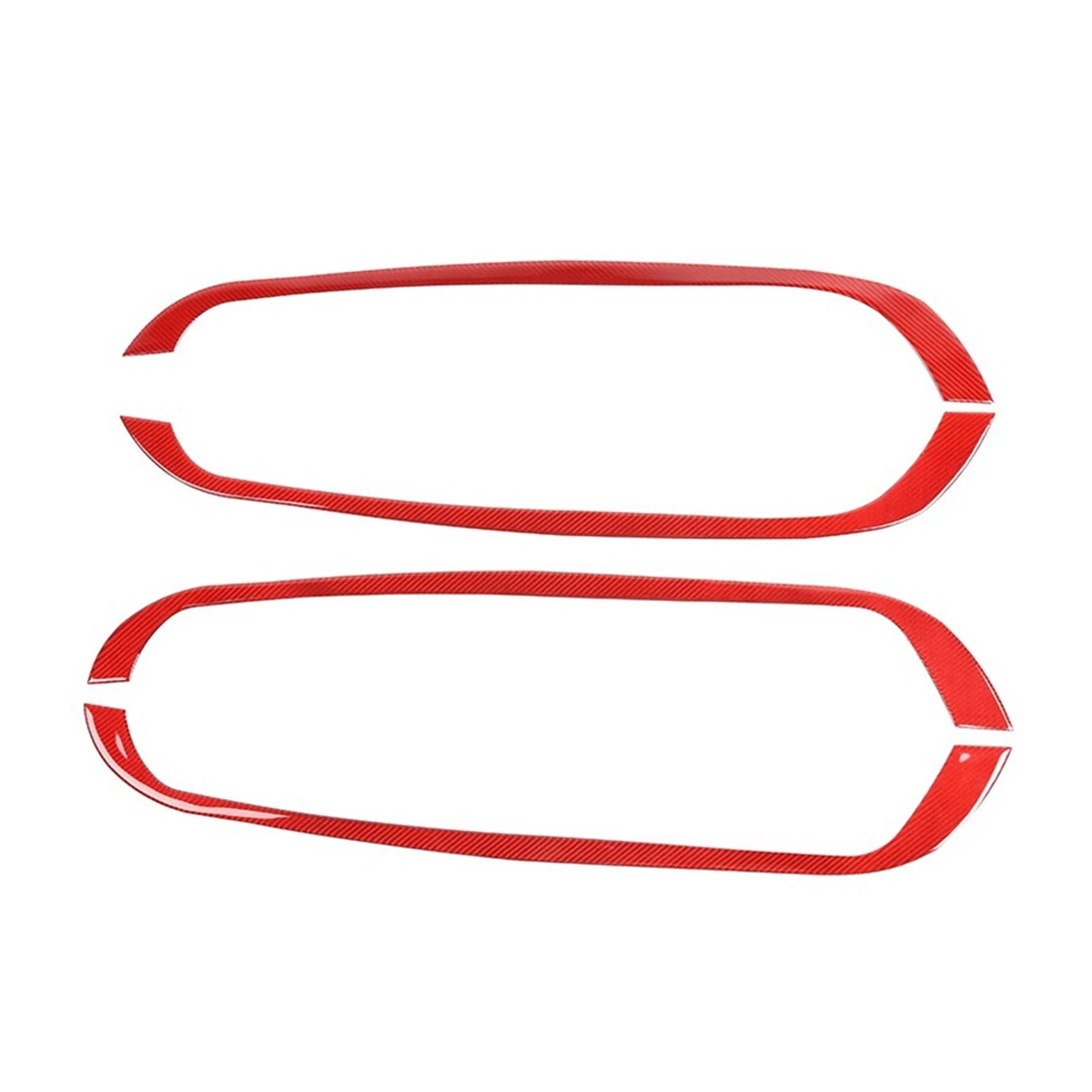 

Car Door Anti-Kick Protective Panel Decoration Stickers for Dodge RAM 1500 2018-2022 Accessories, Red Carbon Fiber