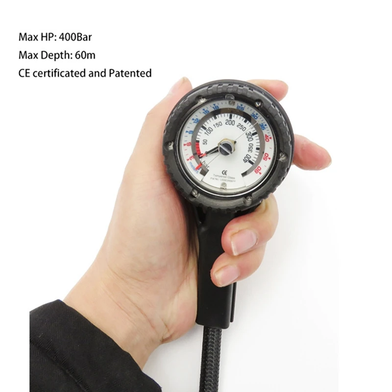 Манометр BCD для подводного плавания 1-й манометр и глубина 400 бар тестер