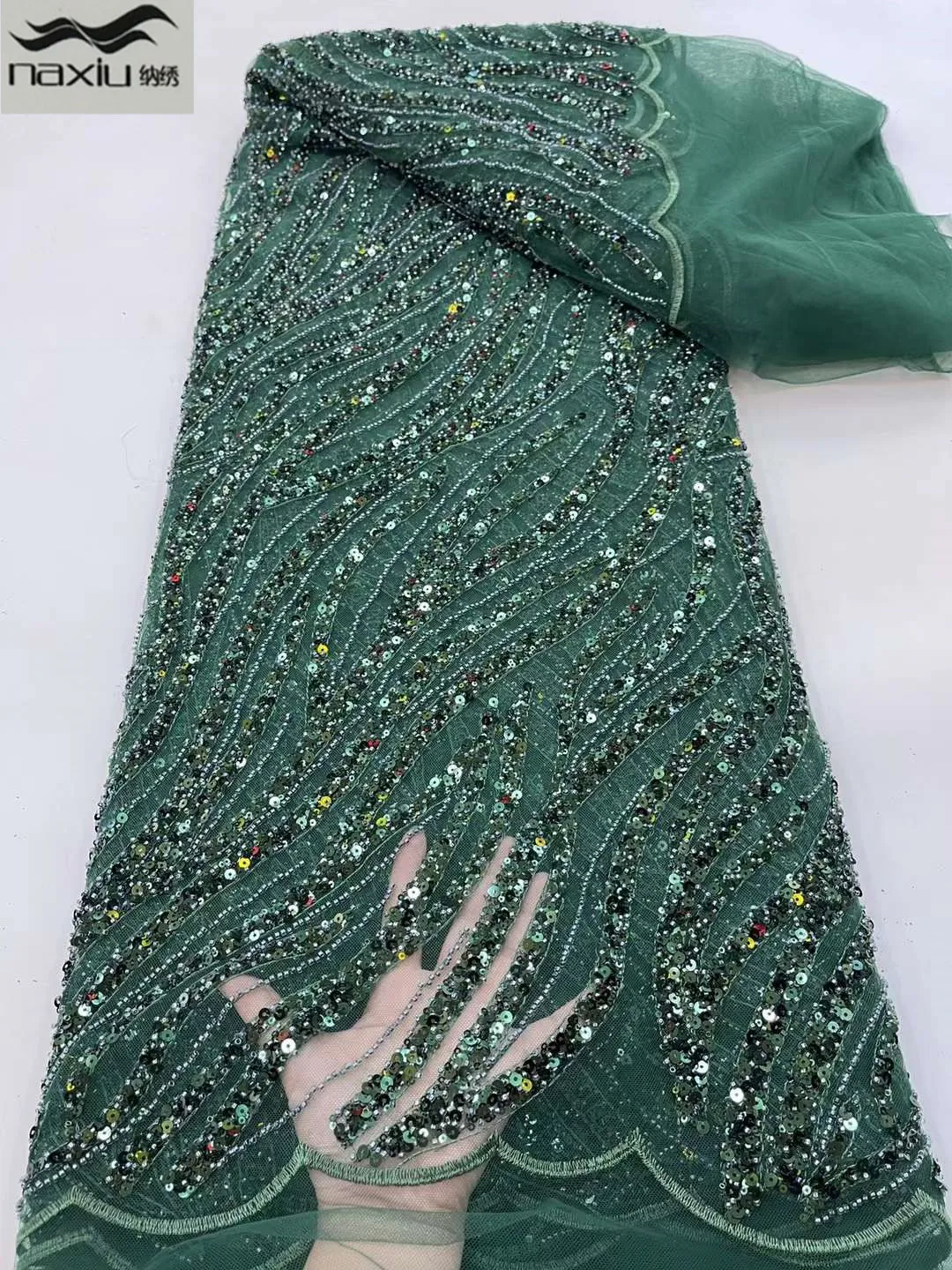 

Роскошная Свадебная кружевная ткань Madison африканская кружевная ткань Нигерия, тяжелая кружевная ткань Стразы для вечернего платья