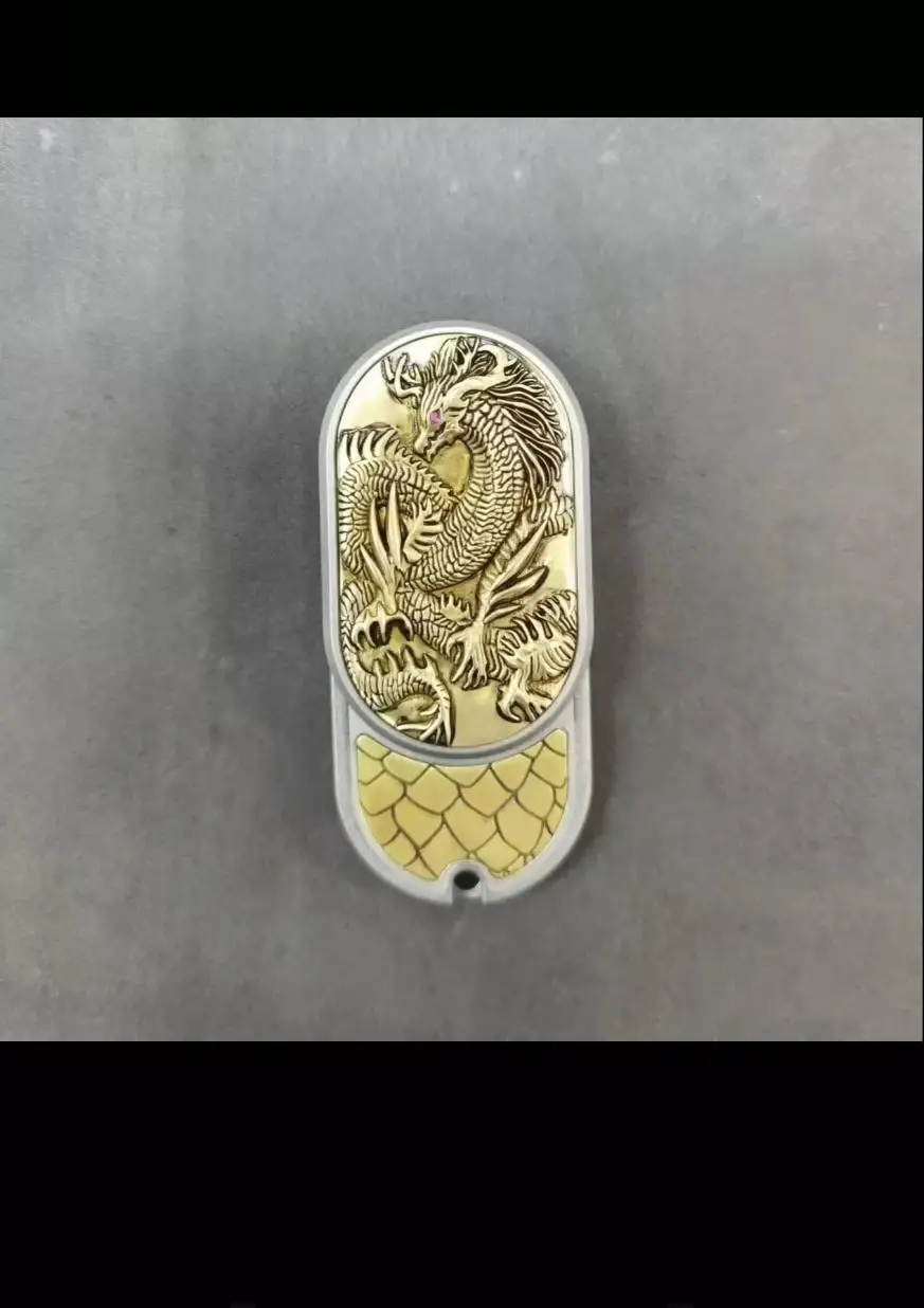 EDC Agitation Studio Ритм черного дракона из нержавеющей стали с латунью