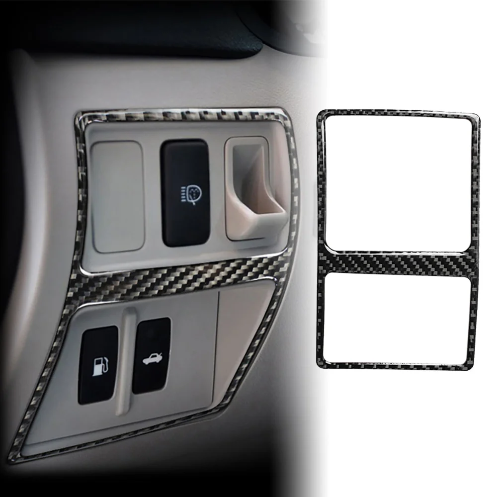 

Настоящее углеродное волокно для Lexus IS IS250 300 350C 2006-2012 декоративные наклейки на панель переключателя багажника автомобиля аксессуары для модификации автомобиля