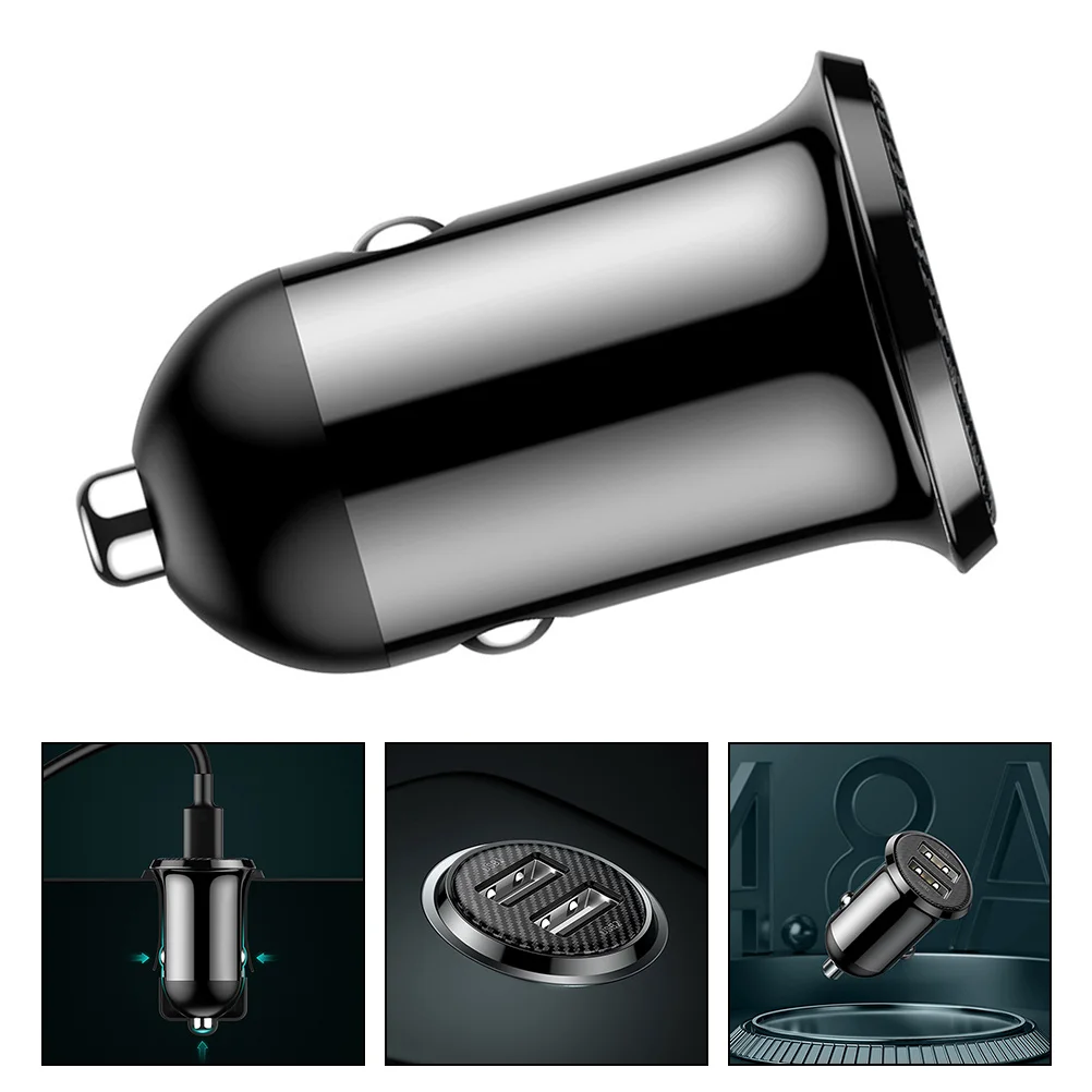 

Vehicle Charger Auto Dual USB Charger Vehicle Phone Charger Portable Charger