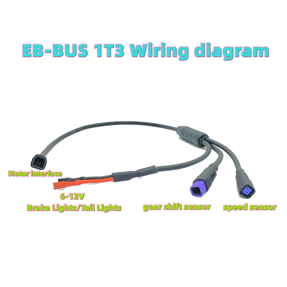 

Ebike Torquer Motor Speed Sensor Adapter Cable For Bafang M500/M600/G520/G521 40CM 6V Taillight Line