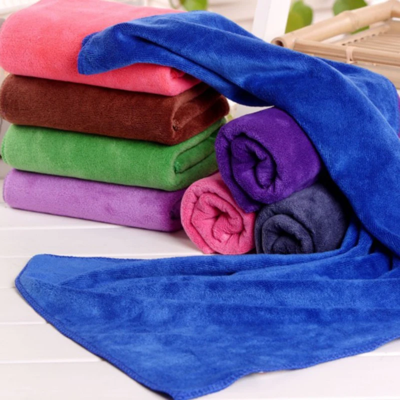 

35x75 CM Car Wash Microfiber Towel Car Cleaning Drying Cloth Hemming Car Care Cloth Detailing Car Wash