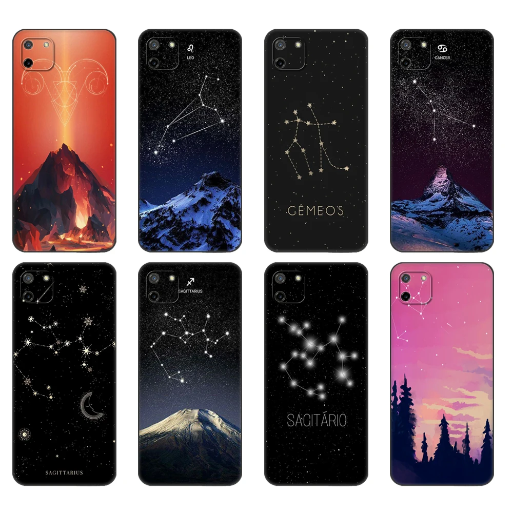 

Флейта для OPPO Realme C11, чехол для Realme C 11 RealmeC11 Back RMX2185, чехол для 12 созвездия зодиака, знаки DIY