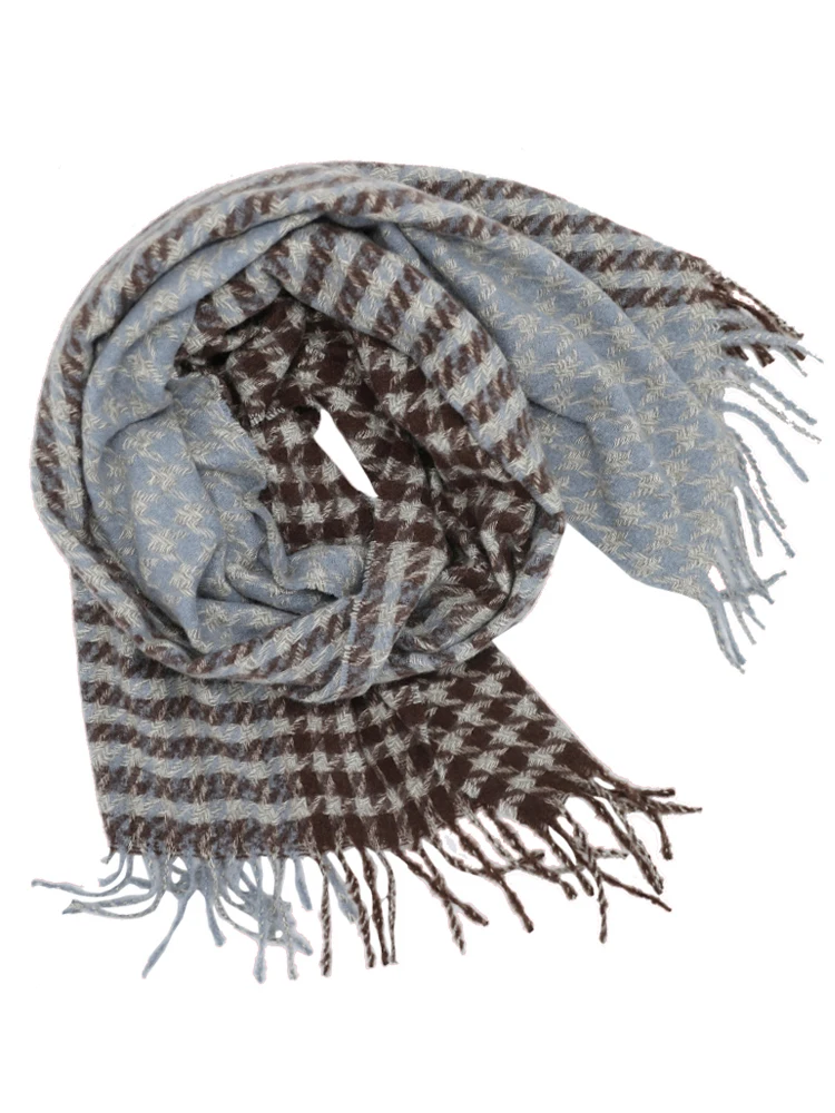 Новинка 2022 бесплатная доставка женский шарф Осень-зима твидовая ткань Женский