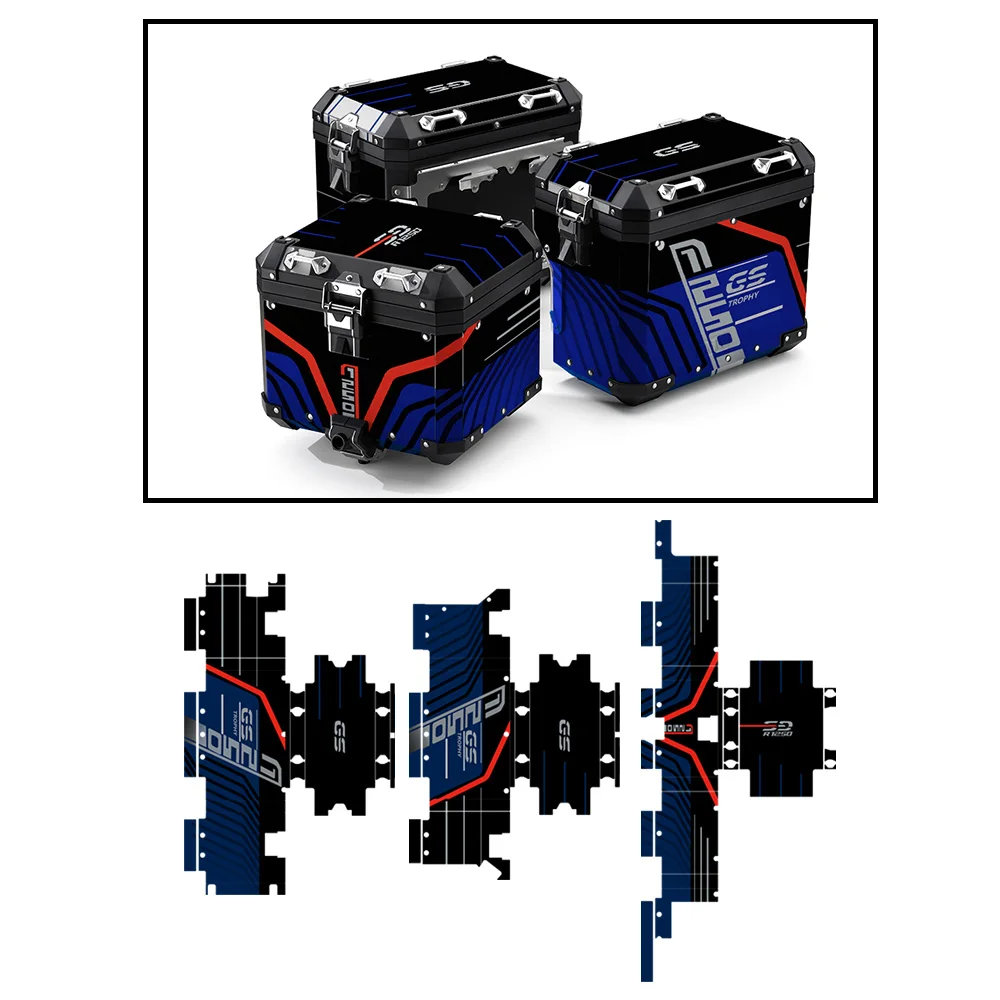 

R1250gs трофей 2023 наклейки на чемодан мотоцикла багажник Набор наклеек для BMW R1250GS приключение трофей R 1250 GS/ADV