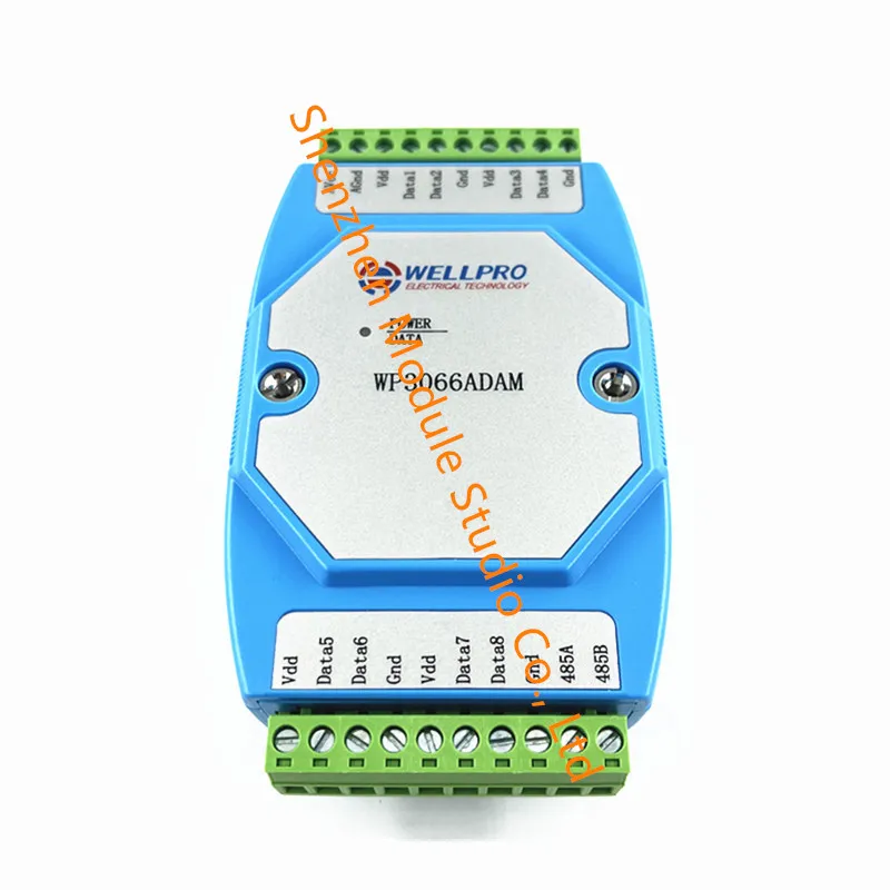 Модуль сбора данных температуры DS18B20 8 каналов WP3066ADAM