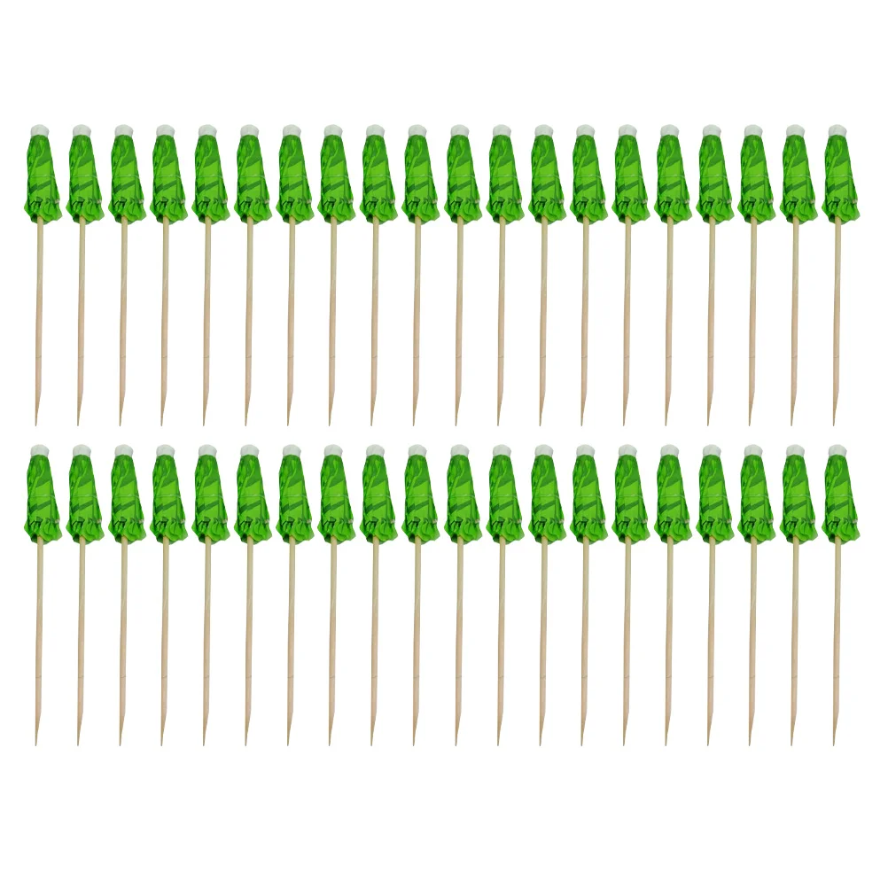 

40pcs Cocktail Umbrella Picks Tree Cocktail Picks for Hawaiian Party