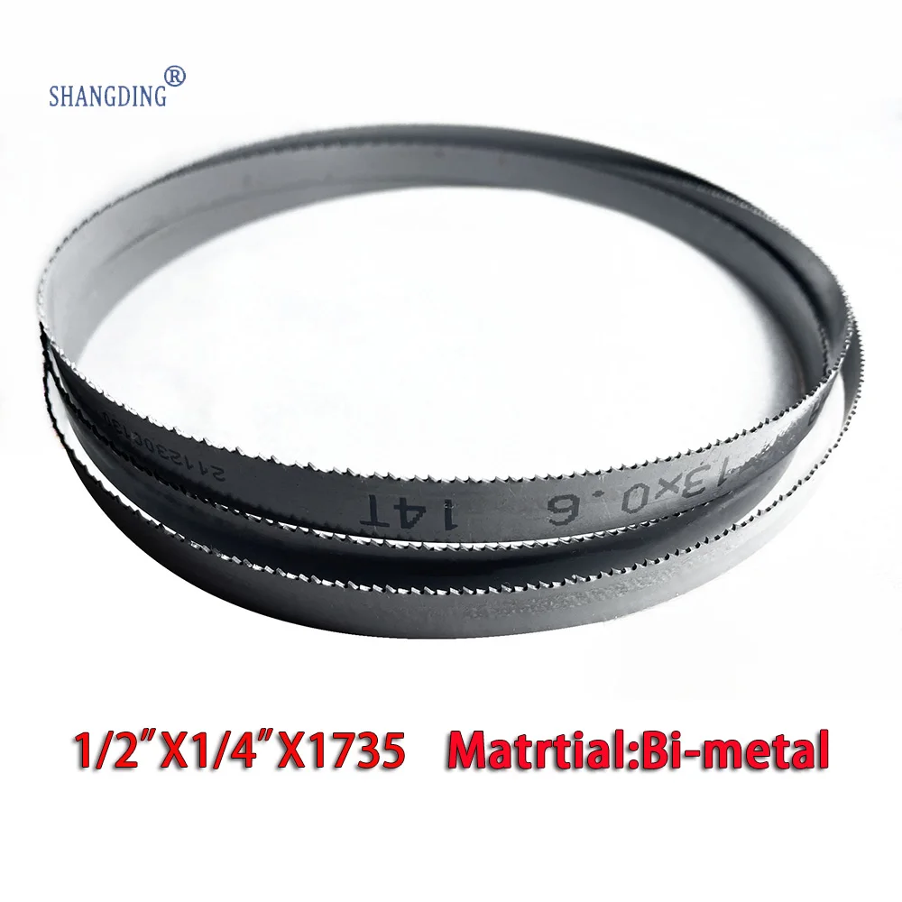 

Top Quality Metalworking 68.3"x 1/2" x 0.25" or 1735*13*0.65*14tpi bimetal M42 metal bandsaw blades for European band saws