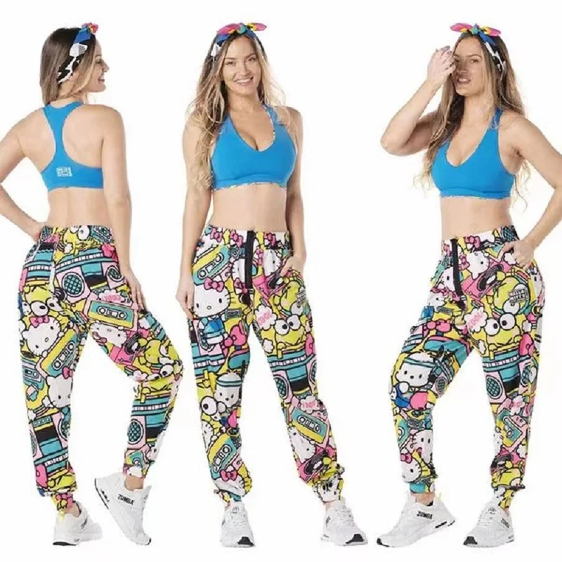 Одежда Zumba новинка дешевая Женская одежда штаны для йоги аэробики бега ног