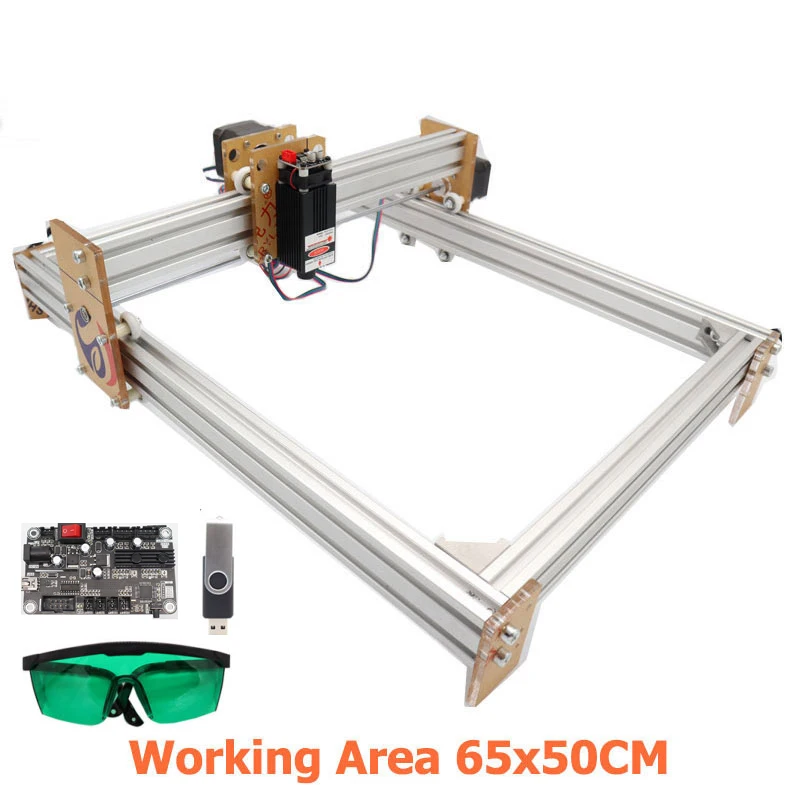 

500*400mm GRBL 1.1f CNC Laser Engraver 15W Wood Engraving Machine 12V 5A 2-Axis Laser Cutting Printing Etched Cautery CNC 6550