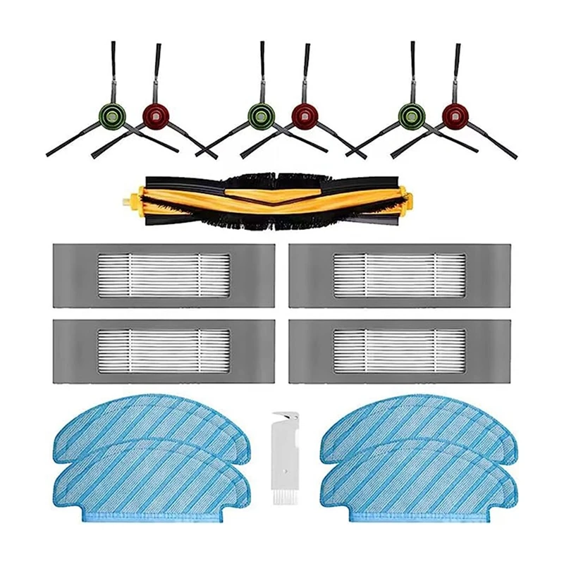 

1Set Replacement Parts For Cobos Sweeper Accessories OZMOT8 T9 N8pro Side Brush Roller Brush Cleaning Mopping Rag Filter