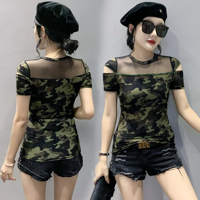 Новинка лета 2022 женская футболка с круглым вырезом и коротким рукавом модные