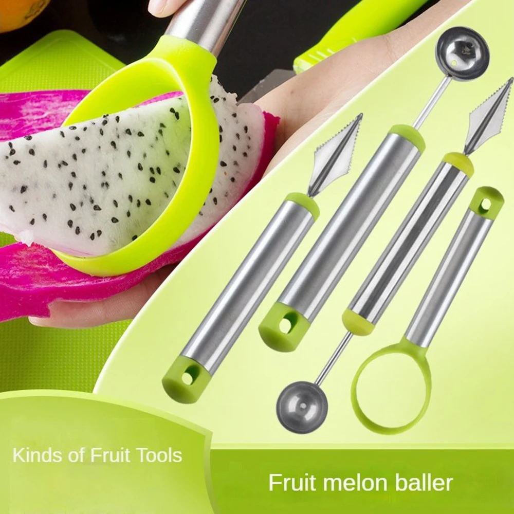 

Stainless Steel Fruit Carving Knife Melon Watermelon Ball Scoop Vegetable Peeler Slicer Summer Party Fruit Tool Kitchen Gadget