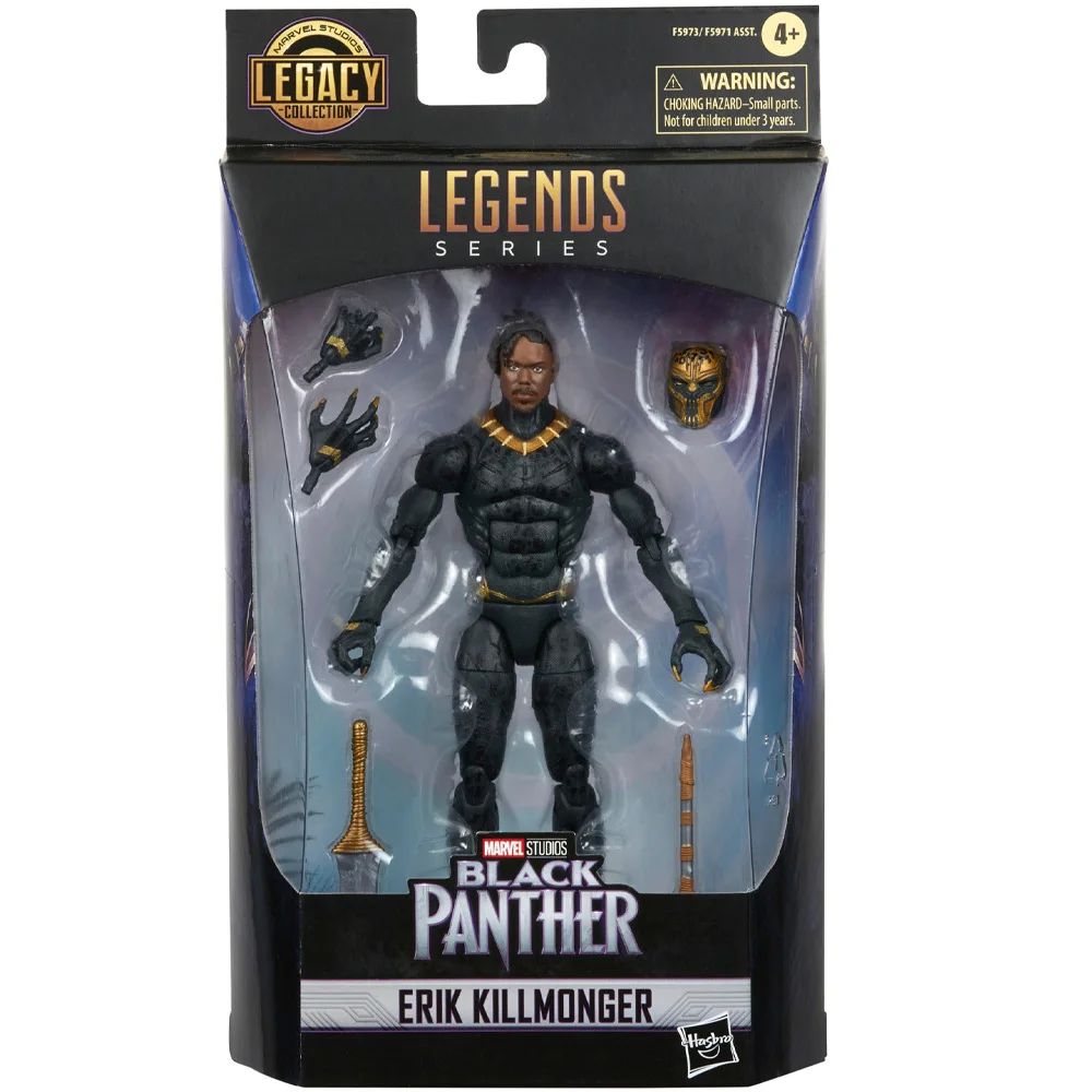 

Hasbro Marvel Legends Series Black Panther Legacy Collection Killmonger 6-Inch Action Figure Collectible Toy Gift