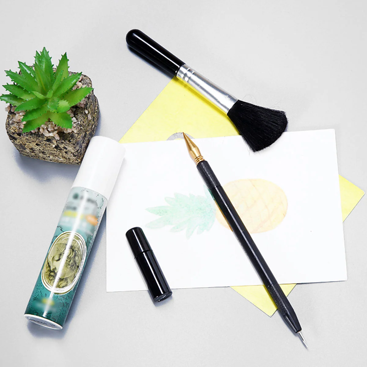 

Scratch Painting Tools Drawing Penset Tool Stick Color Brush Kit Sticks Scraper Stylus Paper