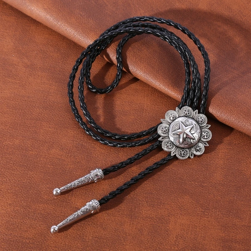 

Fashion Bolo Tie NativeWestern Neckwear Teens Boys Cowboy Costume Accessories Drop Shipping