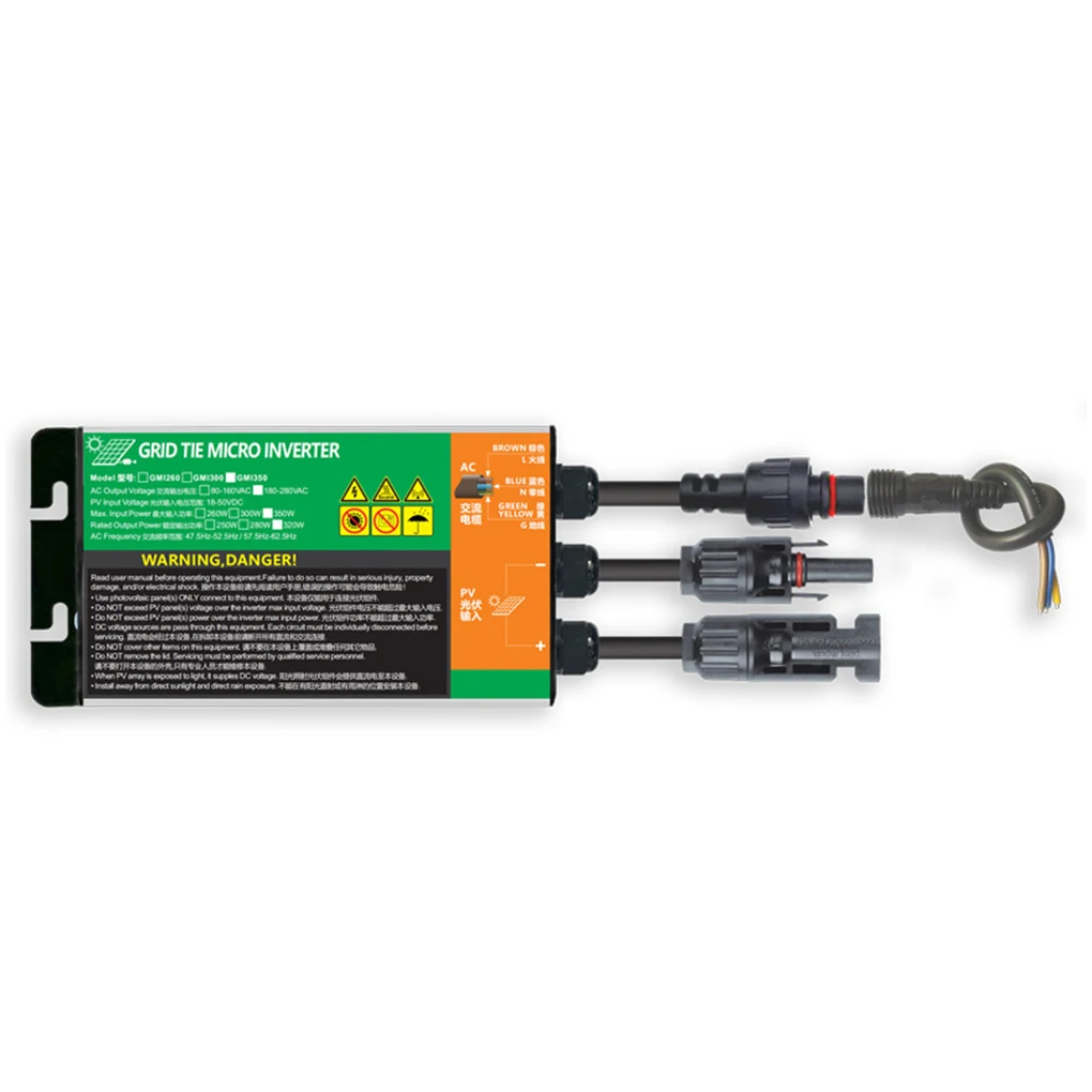 

Grid Tie Micro Inverter Voltage Converter IP55 Waterproof Outdoor Power Repair Connection Equipment 120L AC220V 100W