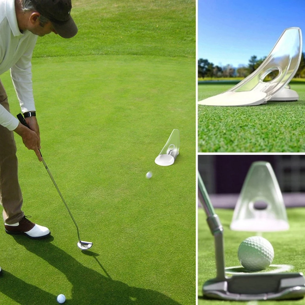 2Pcs Pressure Putt Trainer,Office Home Putt Aim Easy Practice Pressure Putting Golf Training Aids Putter Golf Cup Hole