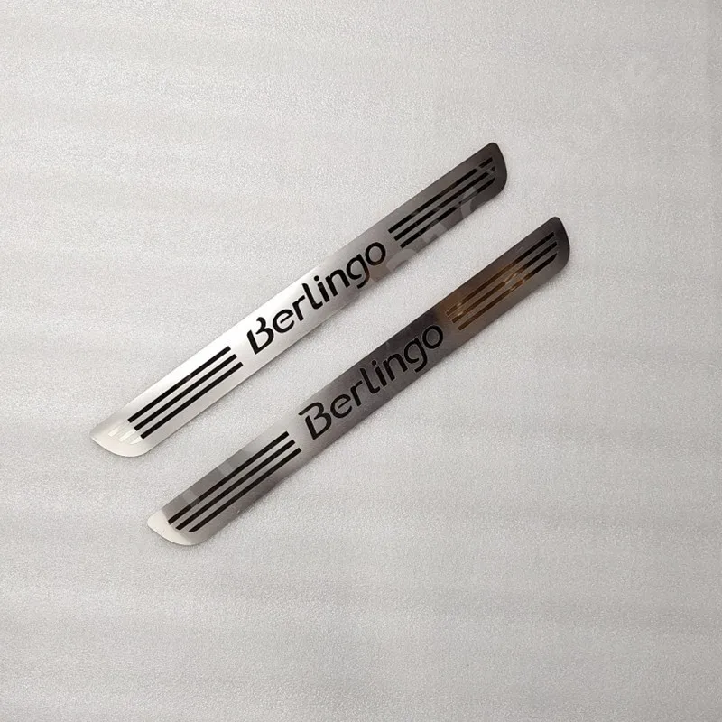 Автомобильная наклейка для Citroen Berlingo B9 2008-2019 защита порога из нержавеющей стали