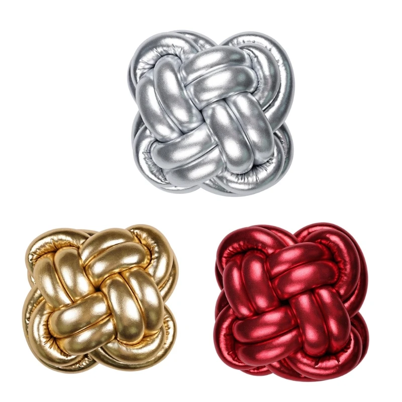 

Подушка с завязанным мячом, мягкий диван, подушка с узлом ручной работы для украшения дома