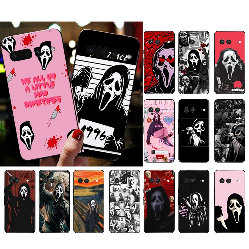 

Phone Case for Google Pixel 7 Pro 7a 6A 6 Pro 5A 4A 3A Pixel 4 XL Pixel 5 6 4 3 XL 3A XL 2 XL Ghostface Ghost face horror Scream