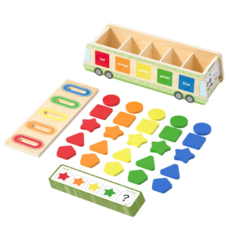 

Montessori Teaching Aids Early Childhood Educational Toys Fine Action Shape Matching Coin Box Puzzle Toys For Infants