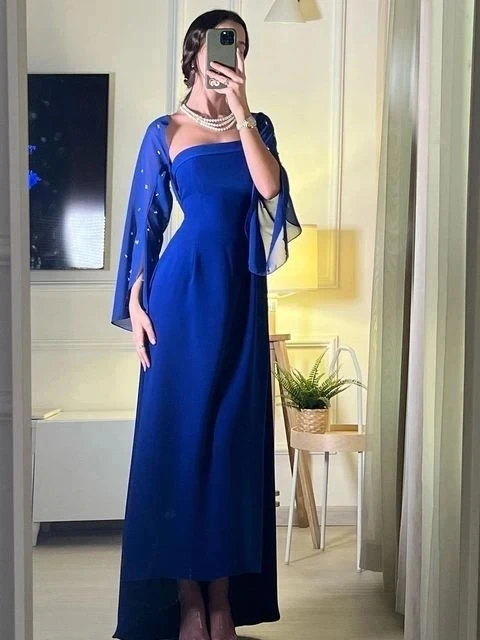 ANGELSBRIDEP королевское синее платье для выпускного вечера женское вечернее