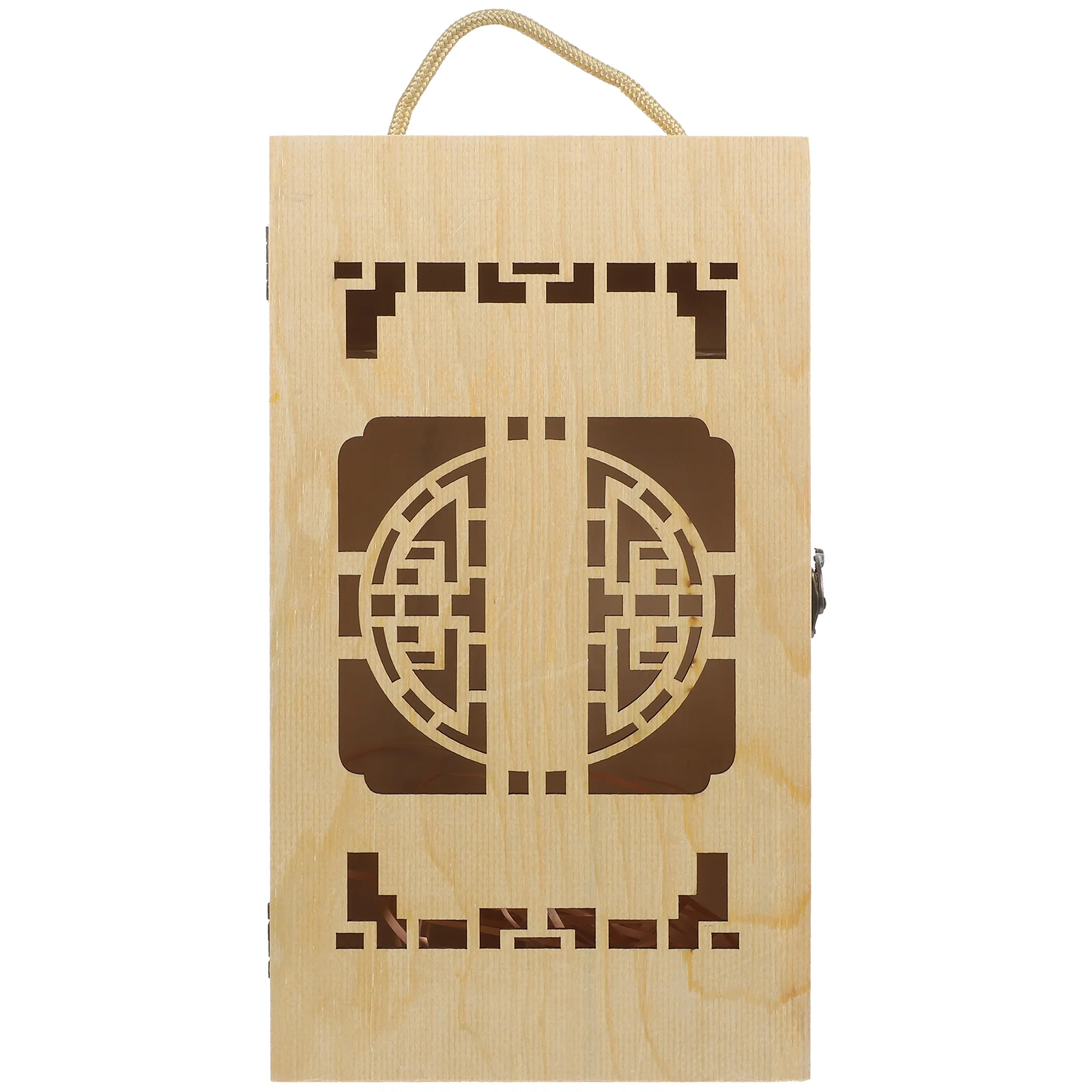 

Box Bottle Wooden Case Champagne Gift Container Holder Decorative Wrapping Rustic Carrier Retro Tote Packing