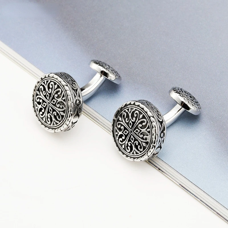 

Classic Cufflinks Cufflink Men's Vintage Pattern Men's Cufflinks Personality Fashion