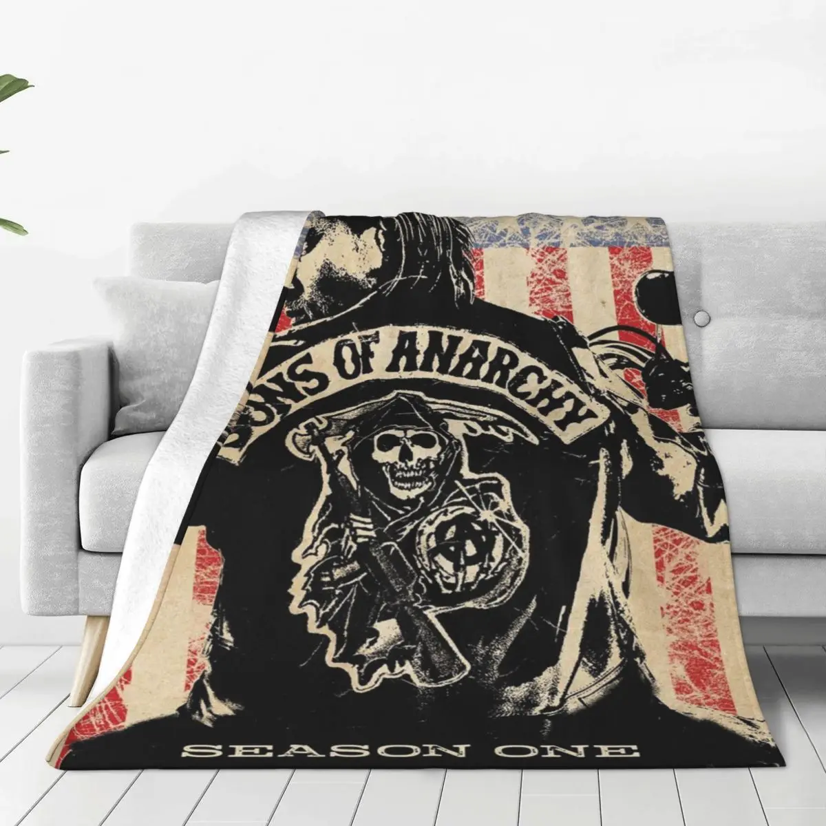 

Мягкое бархатное покрывало для кровати и мотоцикла Sons Of анархии, Jax Teller, супер мягкое покрывало