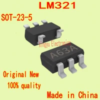 100pc lm321 lm321mfx a63a sot 23 5 low power operational amplifier brand new spot