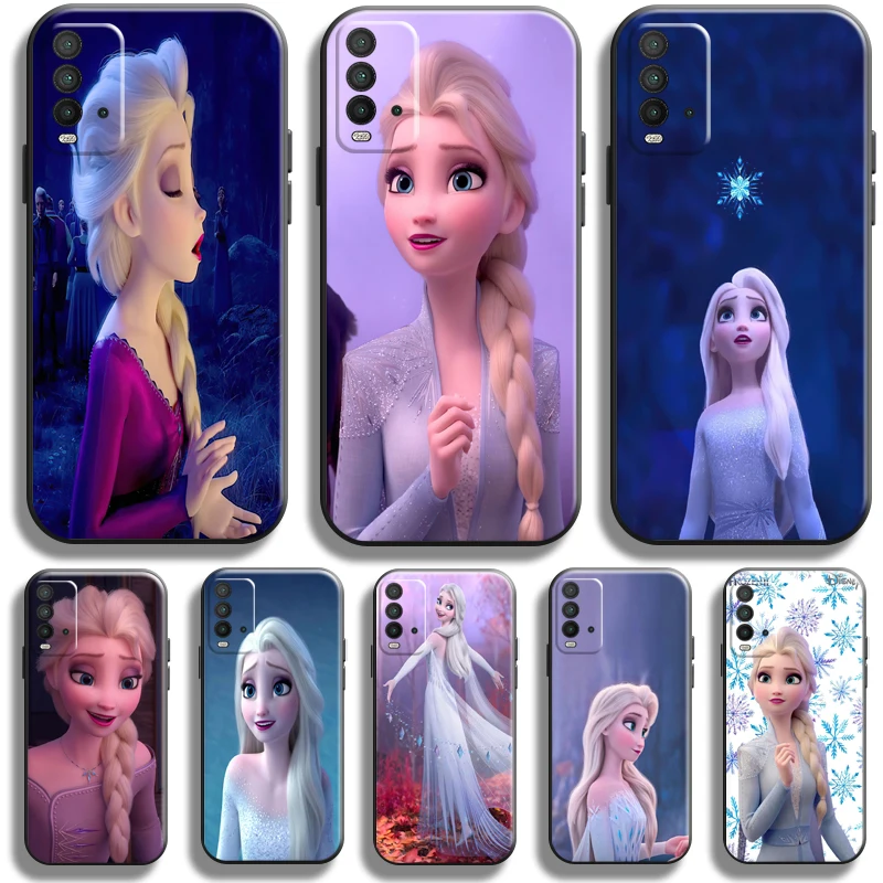 

Frozen Cute Pretty Elsa Anna For Xiaomi Redmi 9T Phone Case For Redmi 9T Case Coque Liquid Silicon Funda Carcasa Soft