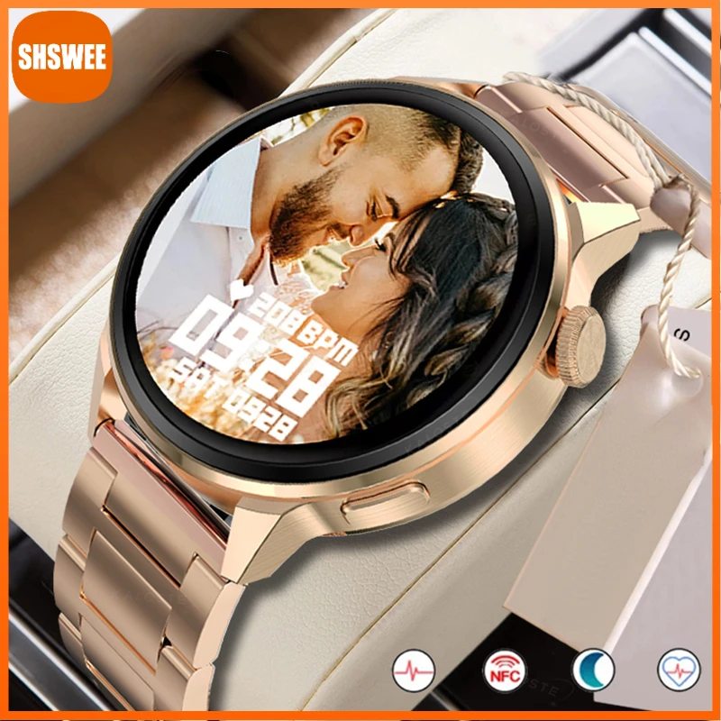 

For Xiaomi Huawei NFC Smart Watch Men Bluetooth Call Watches Women Voice assistant Heart Rate Smartwatch For Android IOS