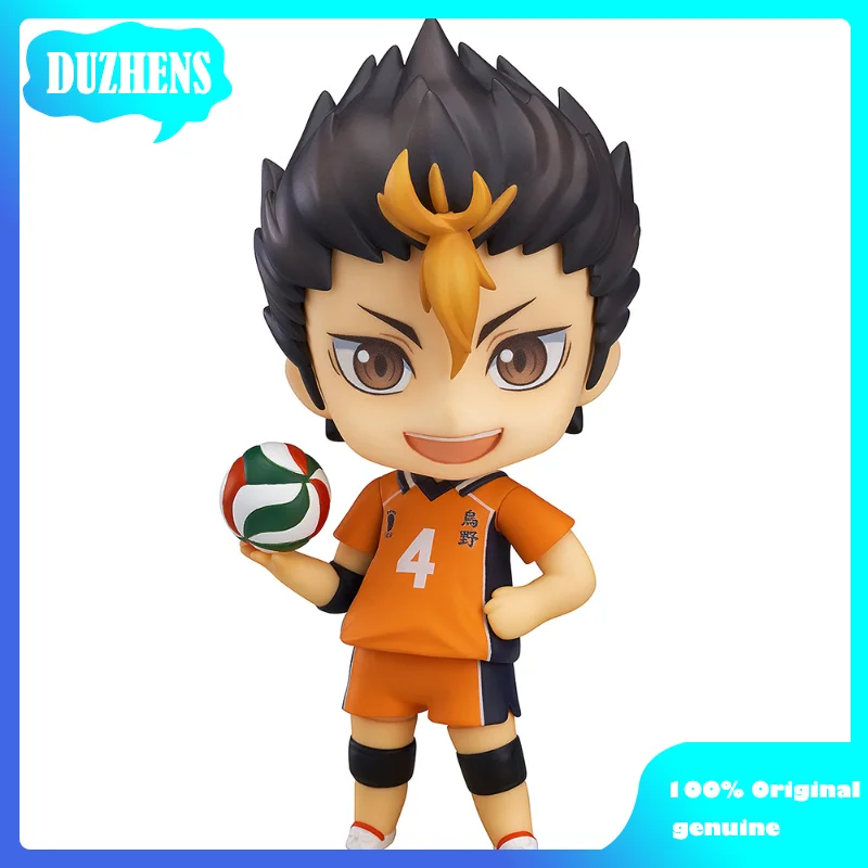 

100% оригинал: Аниме Haikyuu! Экшн-фигура Yu Nishinoya 592 Q version, фигурка аниме, коллекционная кукла, подарок