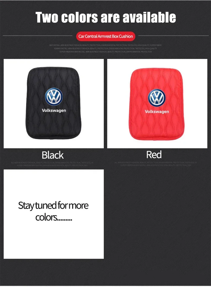 Колпачки для клапанов для VW Volkswagen Jetta MK5 Golf, коврик для подлокотника автомобиля, водонепроницаемый защитный коврик для Volkswagen Passat Santana (art.: 3920daf7e396e) - 3920daf7e396e