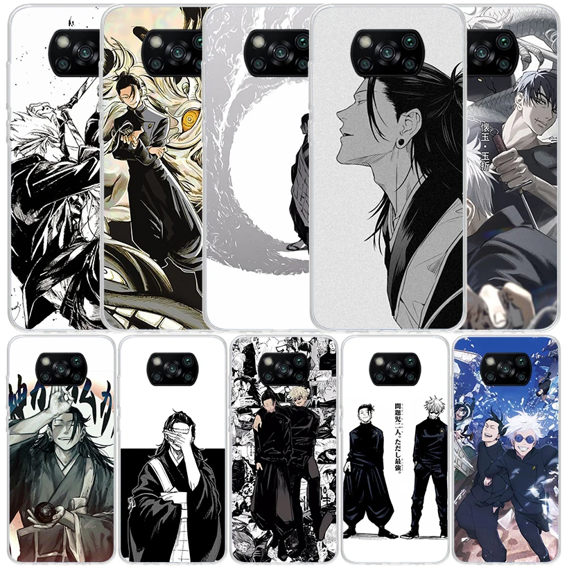 Чехол JusuKaisen для телефона Geto Suguru Xiaomi Poco X6 X5 X4 X3 Nfc F6 F5 Pro F4 Gt F3 F2 F1 M5S M4 M3 M2 мягкая задняя