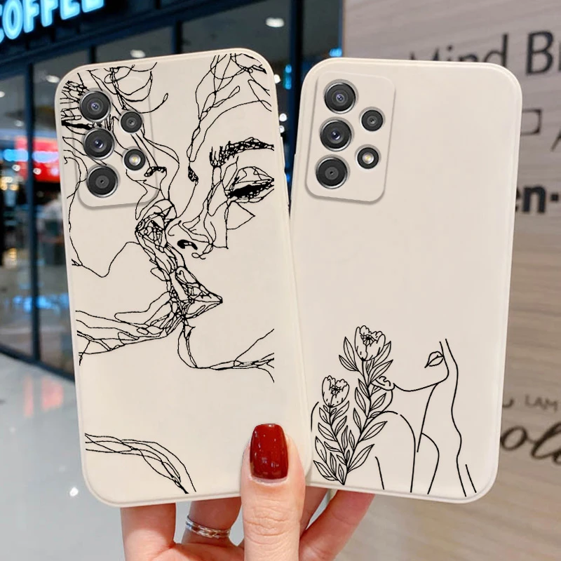 

Abstract Case For Samsung A51 Case Galaxy A52s 5G A52 A32 A21S A12 A50 A31 A30S A72 A71 A20 A11 A10 A02 Funda Silicon Soft Cover