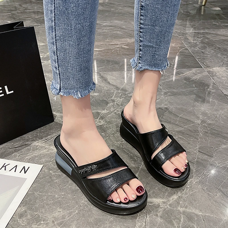Shoes Woman Summer Sandals Ladies Open Toe Casual Shoes Women Soft Platform Flat Sandals Female Low Heels Beach Slippers Shoes