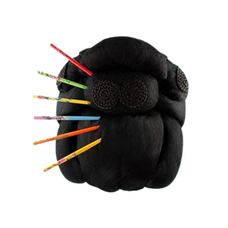 Черный древний японский набор для косплея волос гейши со шпилькой кимоно