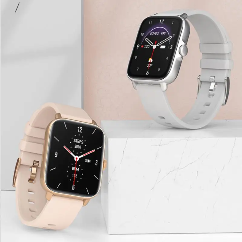 

2022 New Y22 smartwatch women Heart Rate Blood Pressure Blood Oxygen Monitoring Fitness Tracker Smart Watch IPX67 Waterproof