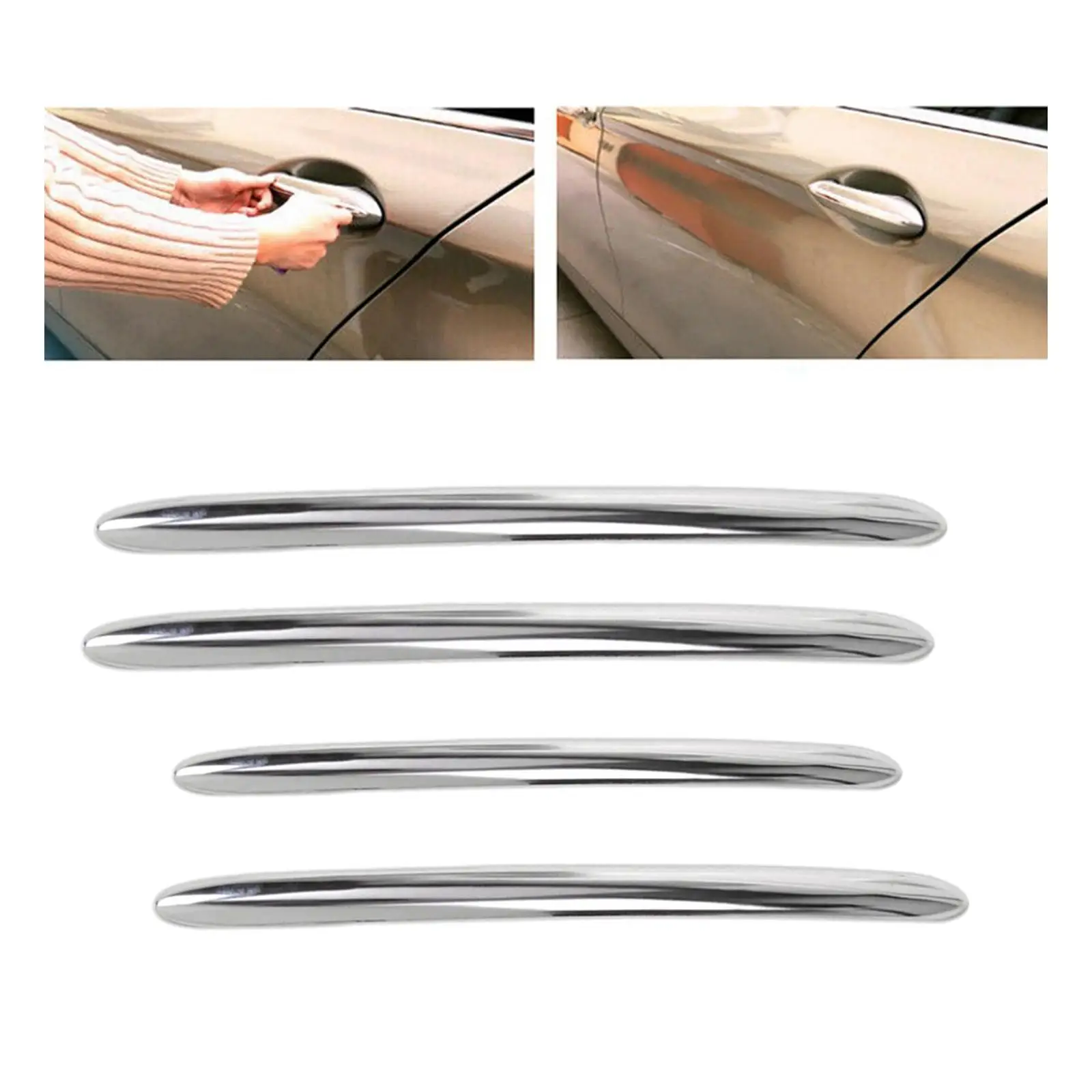 

4x Exterior Door Handle Cover Trim Decoration for BMW 5 F10 F18