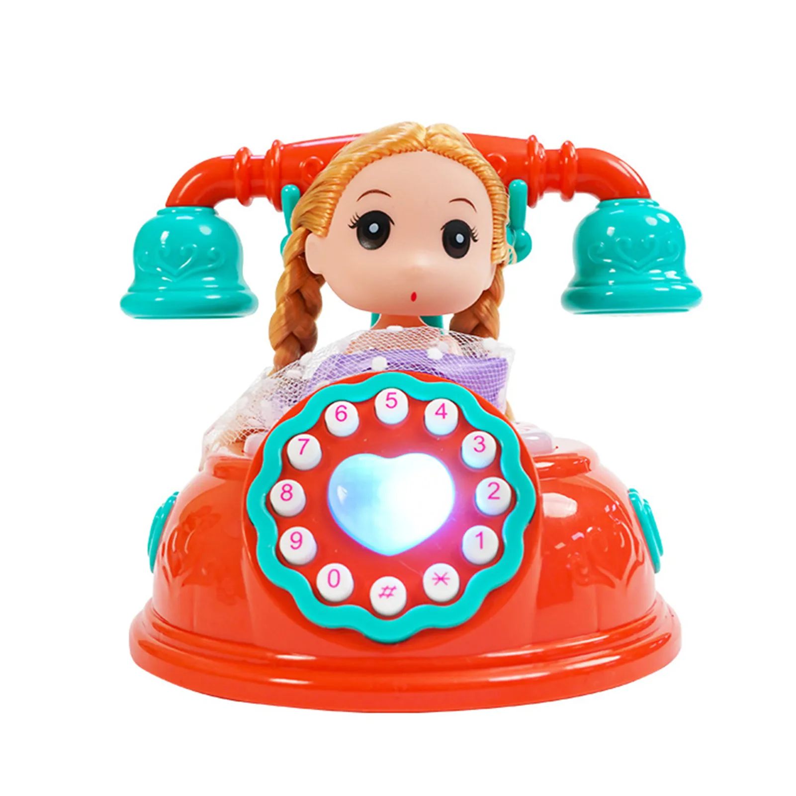 

Мультяшная кукла, игрушка для телефона, музыка, светильник, электронный телефон, игрушка для вокала, Детская развивающая игрушка, обучающая ...