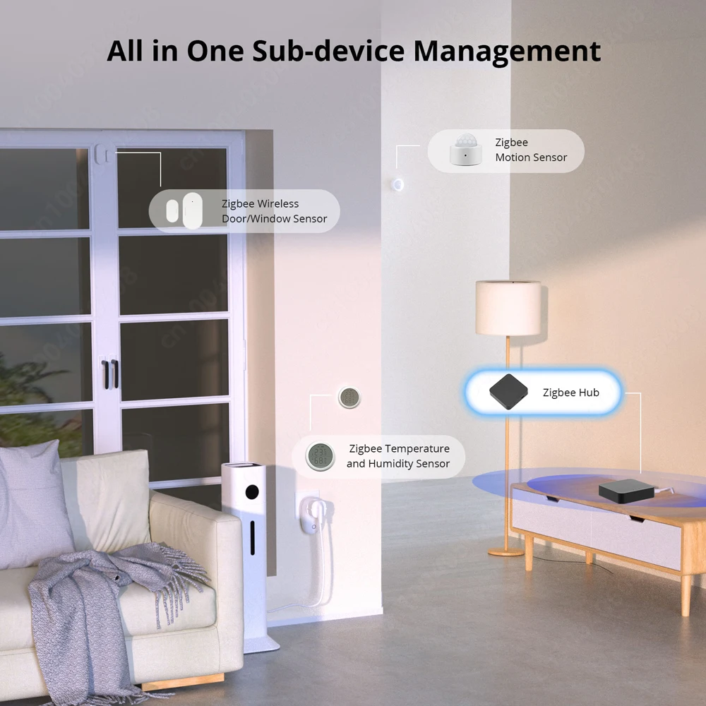 Умный шлюз Tuya ZigBee 3 0 хаб многорежимный мост для умного дома Wi-Fi Bluetooth приложение