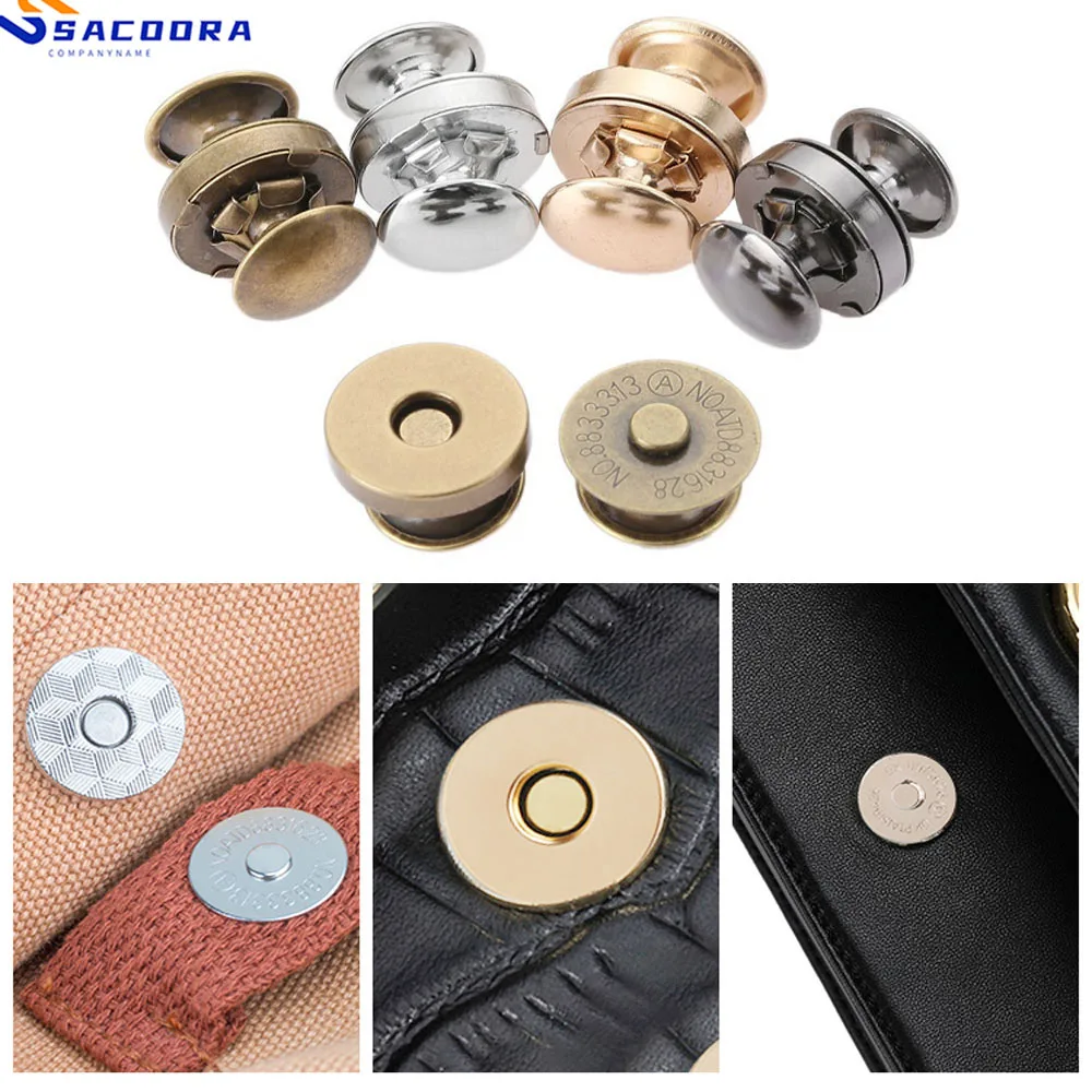 10 комплектов Металлическая магнитная Детская сумка с защелкой кошельки сумочки