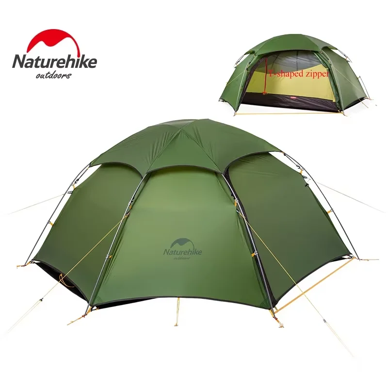 Фото Naturehike Cloud Peak палатка сверхлегкая водонепроницаемая 2-местная туристическая палатка портативная уличная походная пляжная 4-сезонная палатка для кемпинга №1